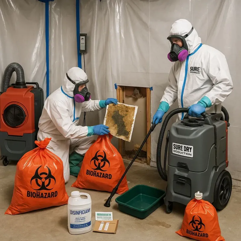Contaminated Water Handling Protocols process in Meraux, LA