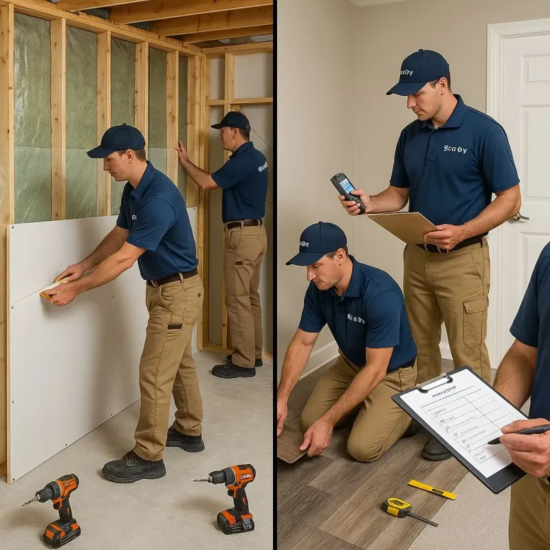 Repairs and Reconstruction process in Meraux, LA
